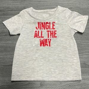 Christmas 🎄“Jingle All The Way” 🎅 Short Sleeve Graphic Tee - Size 18 Months